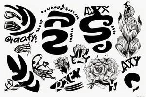 Anxiety overthinking tattoo idea