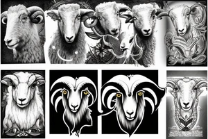 Ram sheep tattoo idea