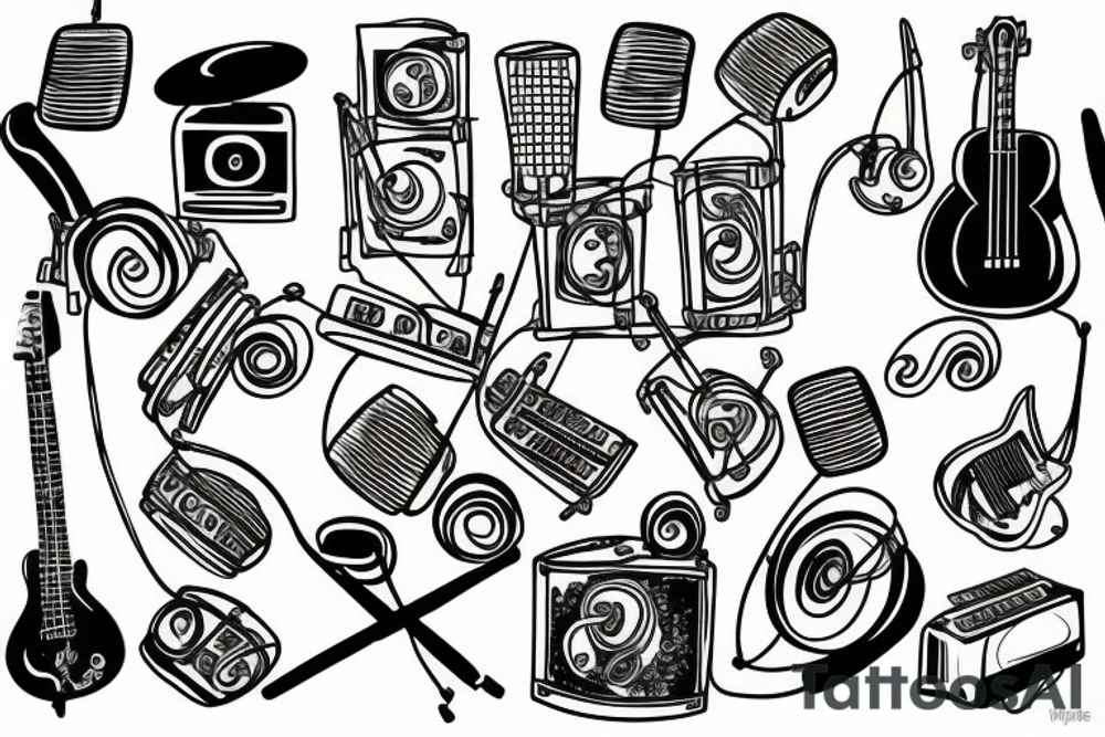 Music was my first love tattoo idea