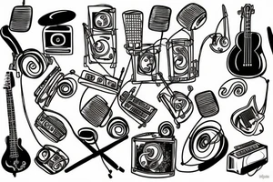 Music was my first love tattoo idea