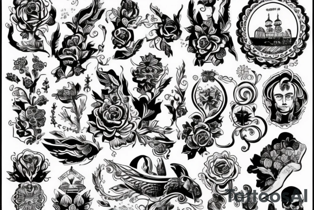 Без крестиков, без ноликов, без всяких алкоголиков tattoo idea
