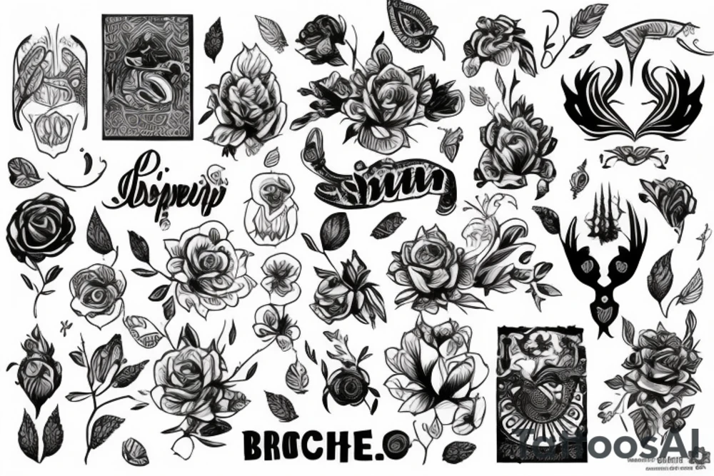 черно-белый кот с лапкой на ноге tattoo idea