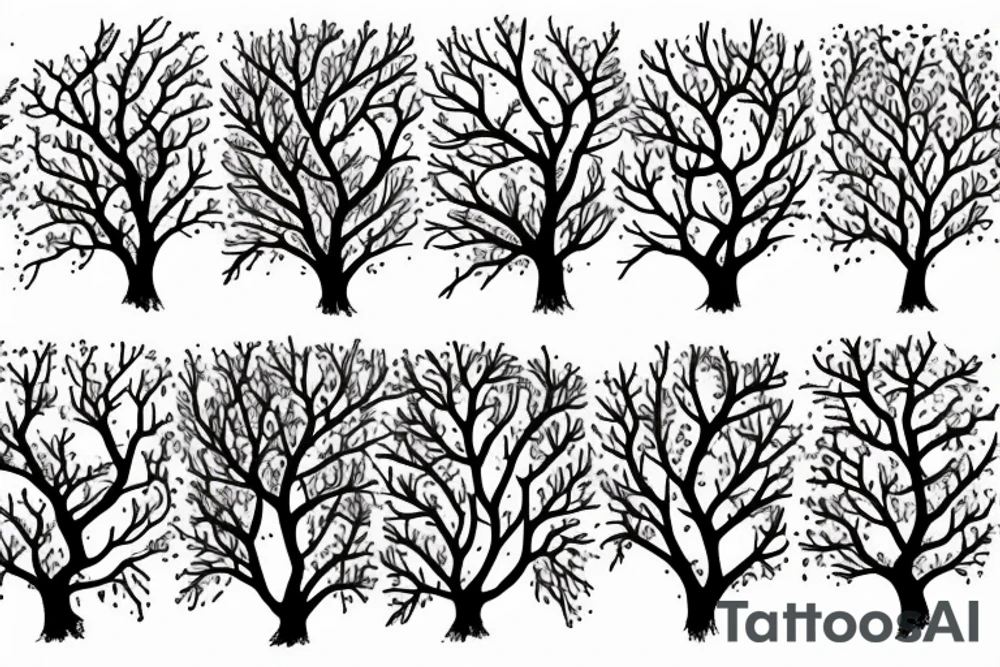 Tree and water tattoo idea