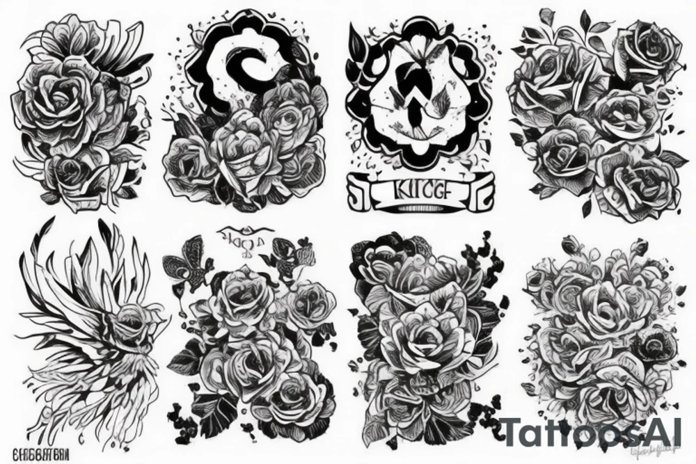 Самолет с координатами на карте с компасом tattoo idea