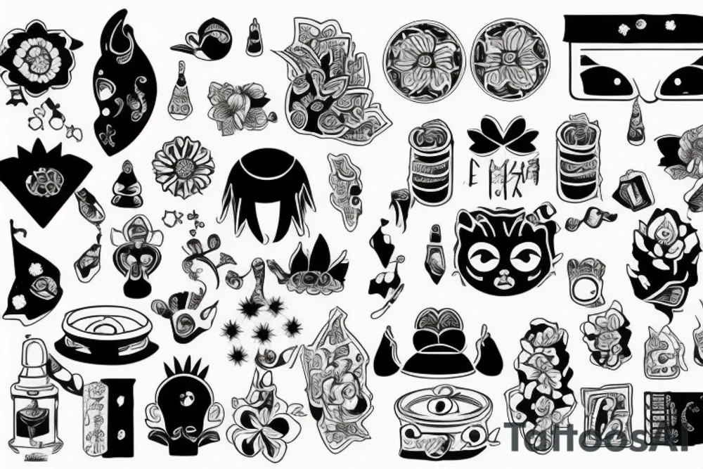 Дракон в стиле драбл tattoo idea