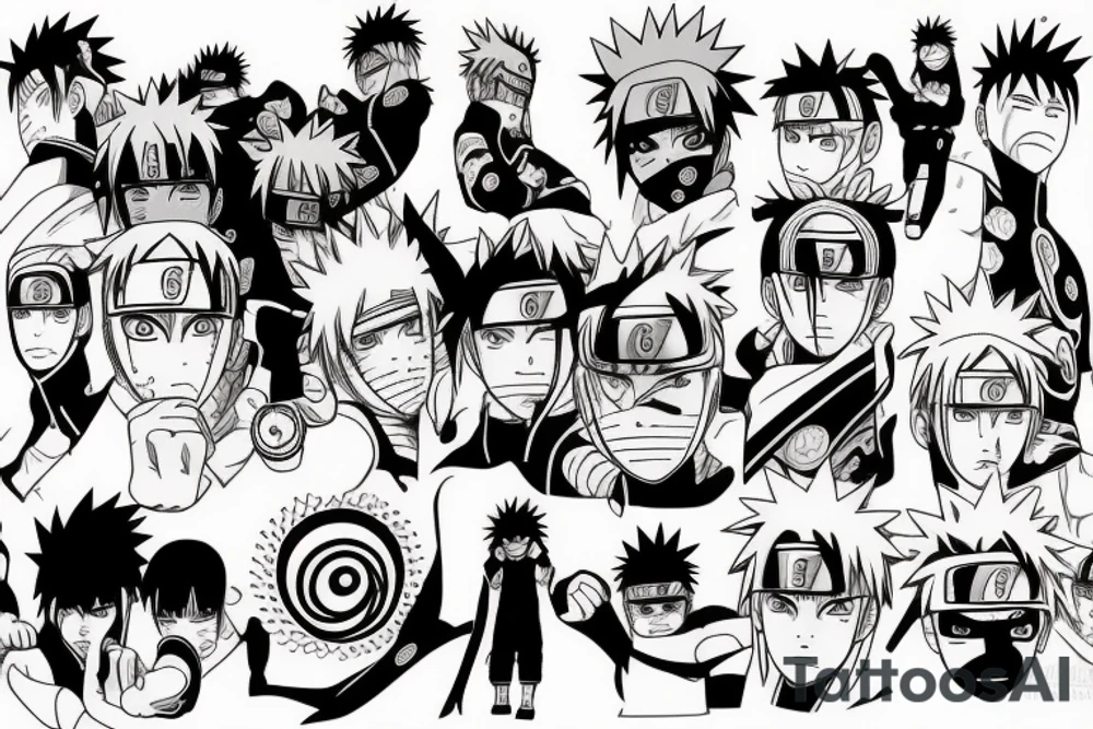 anime naruto tattoo idea