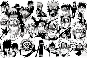 anime naruto tattoo idea