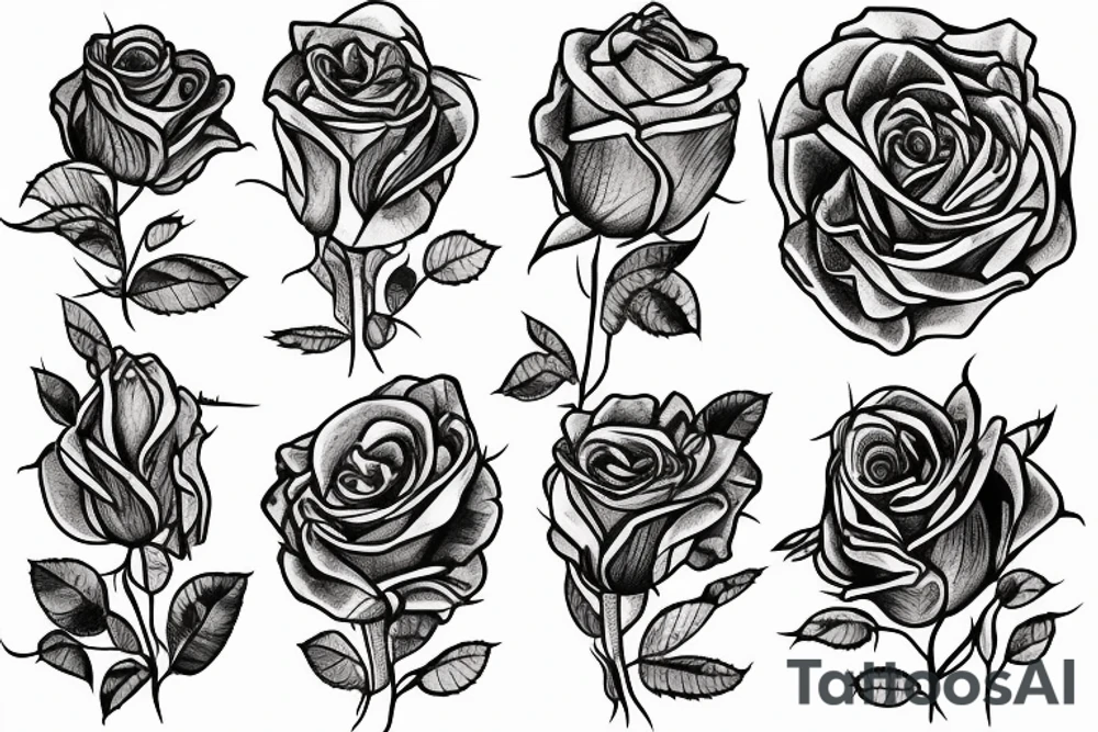 Roses many thorns wrapped around a god tattoo idea