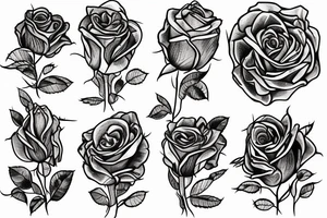 Roses many thorns wrapped around a god tattoo idea