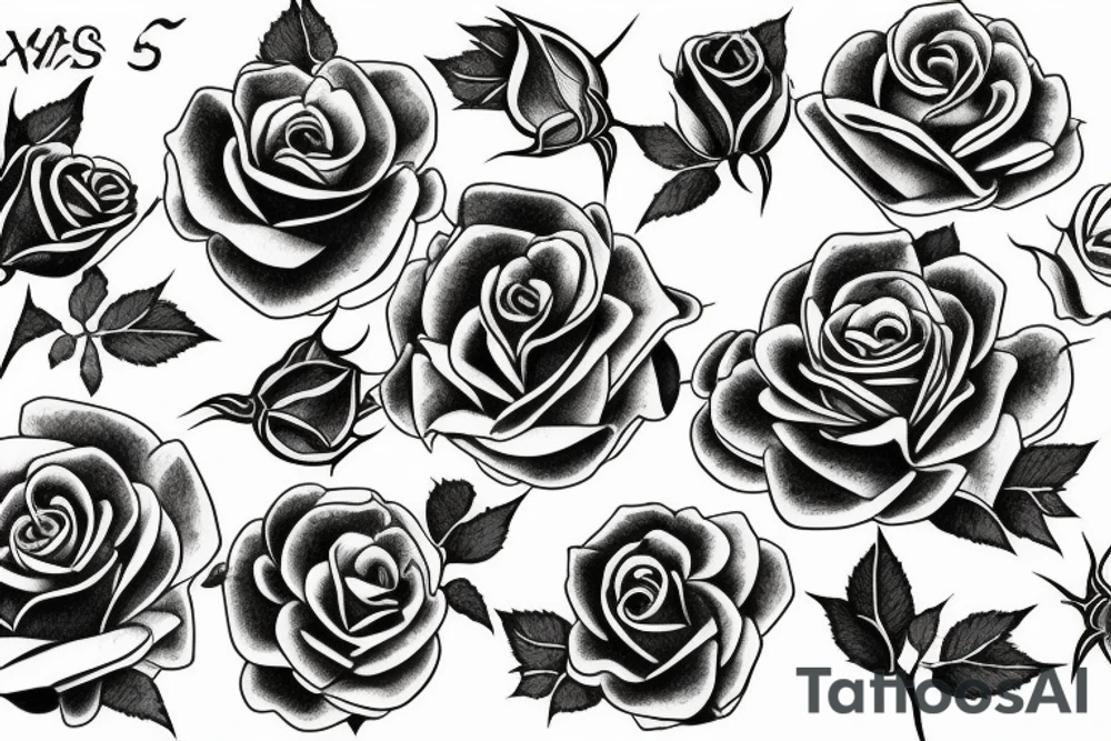 Roses many thorns wrapped around a god tattoo idea