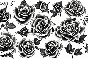 Roses many thorns wrapped around a god tattoo idea