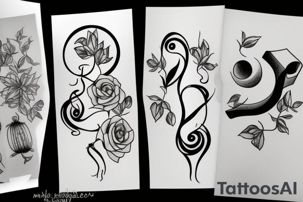 Crying and drinking tea tattoo idea