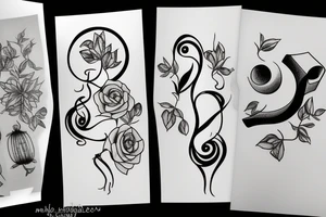Crying and drinking tea tattoo idea