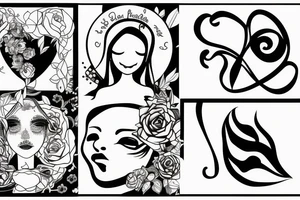 a girl missing her passed away boy friend tattoo idea