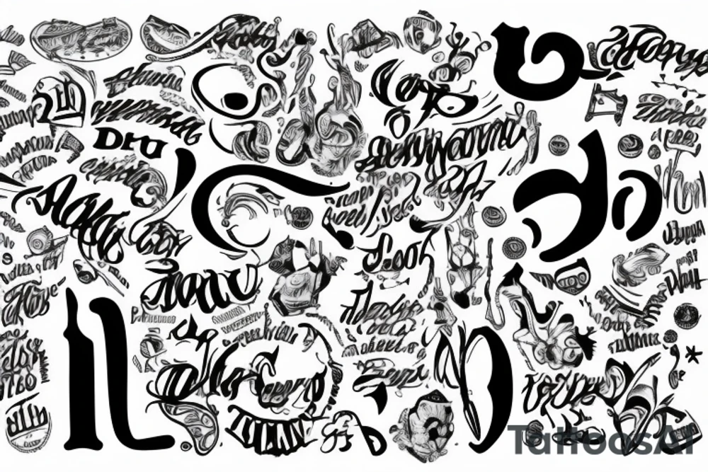 21-01-1998 combined with 19-06-1995 tattoo idea