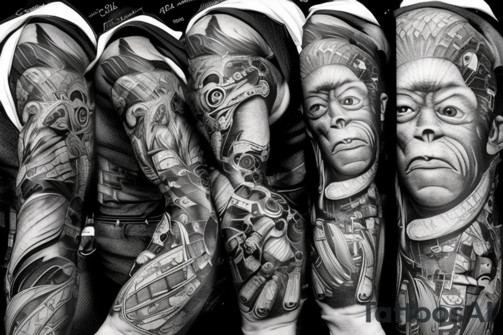 Something related to a monkey, gorilla or hulk, plus hacking or computers tattoo idea Something related to a monkey, gorilla or hulk, plus hacking or computers tattoo idea