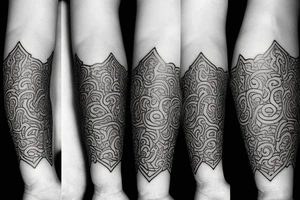 fineline monogram tattoo idea