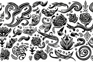 fineline monogram GC tattoo idea