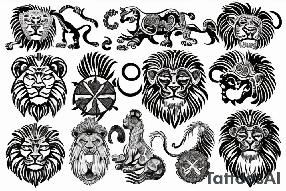 Macedonian symbols, sun, lion tattoo idea