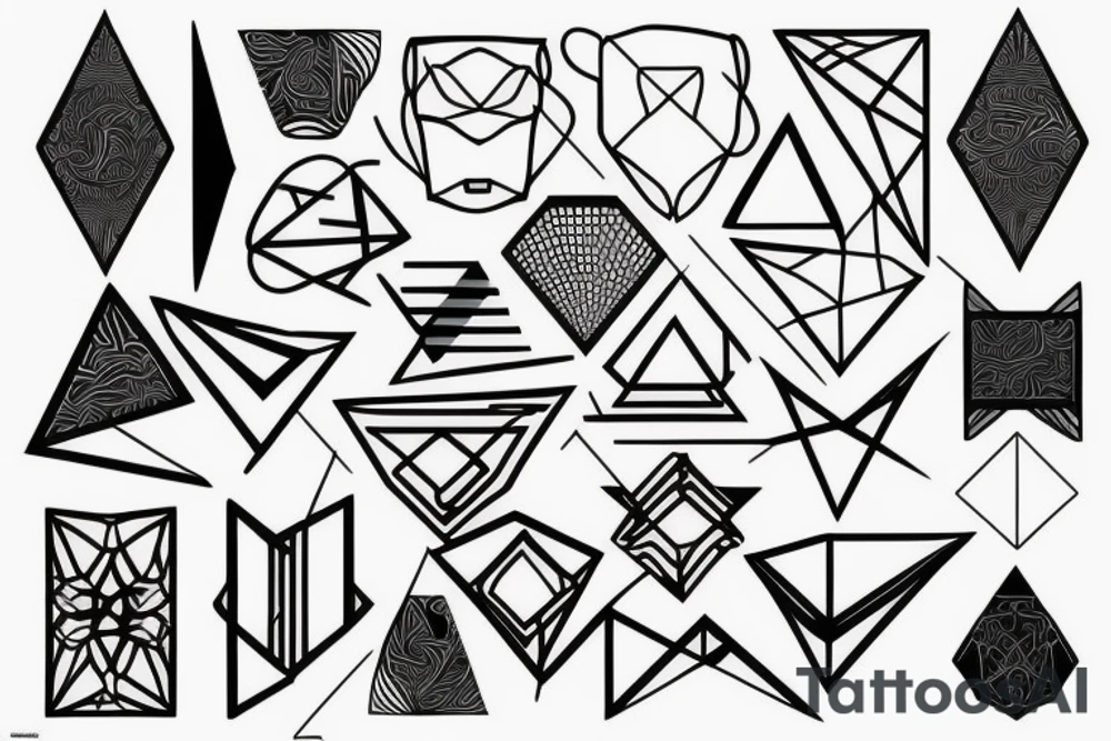 geometrical
clean
subtle tattoo idea