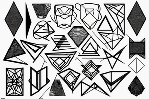 geometrical
clean
subtle tattoo idea
