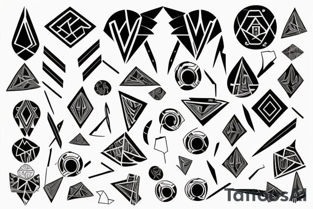 Wieloryb pływający na falach tattoo idea