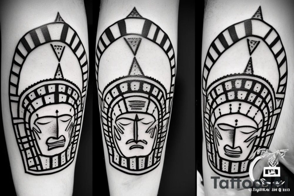 Spartan soldier Ancient Greek pottery art tattoo idea