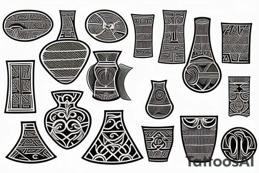 Ancient Greek vase art tattoo idea
