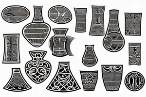 Ancient Greek vase art tattoo idea