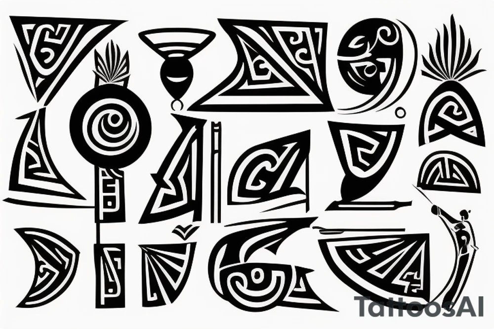 Ancient Greek vase art tattoo idea