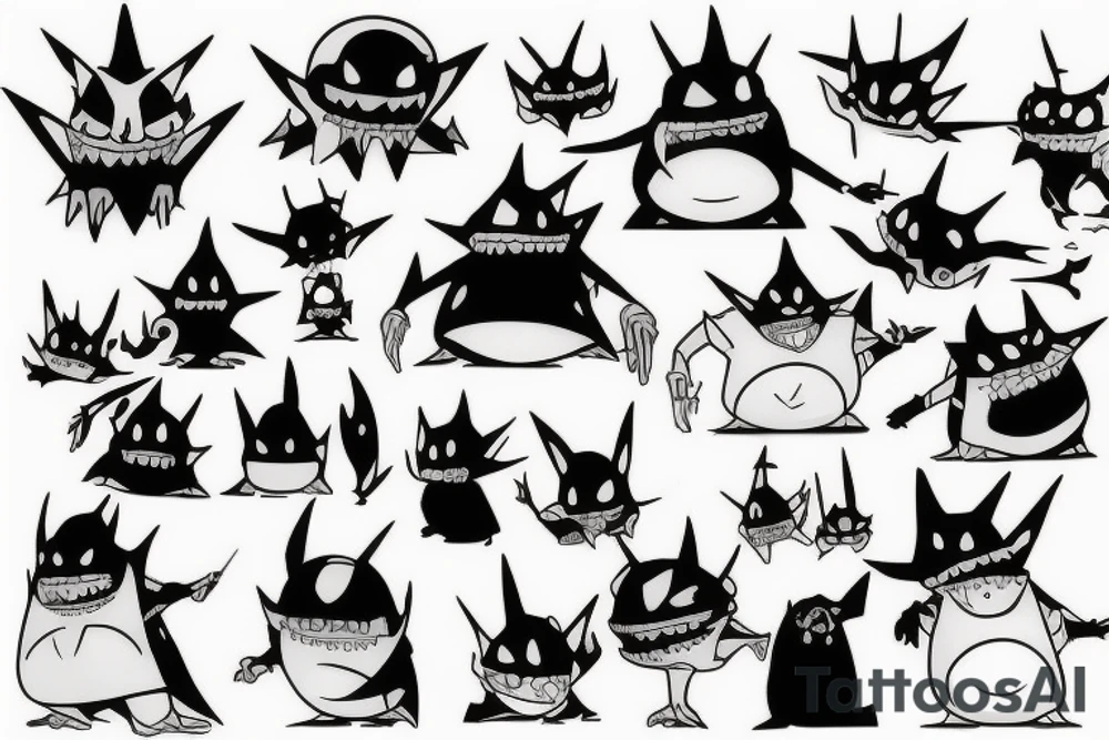gengar tattoo idea