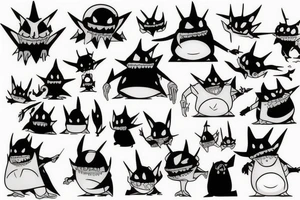 gengar tattoo idea