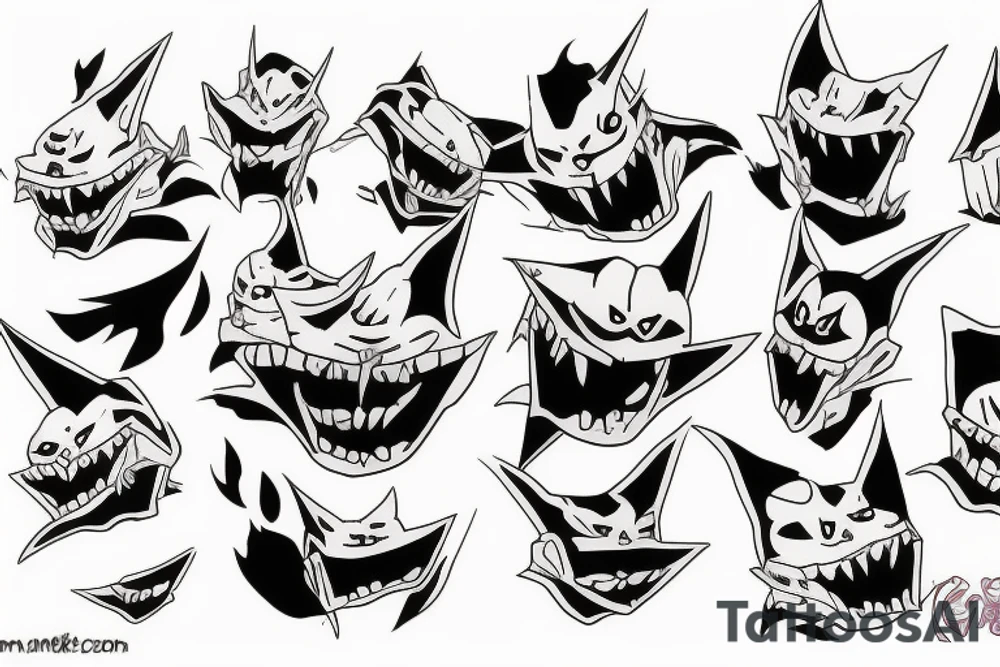 gengar tattoo idea