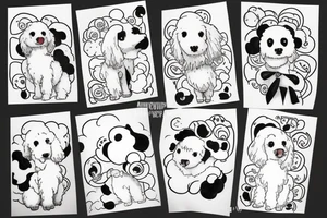 white poodle tattoo idea