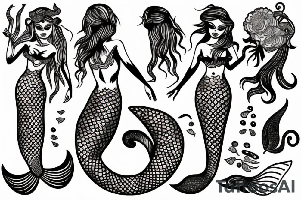 mermaid tattoo idea
