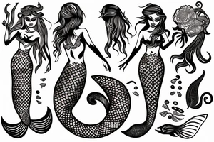 mermaid tattoo idea