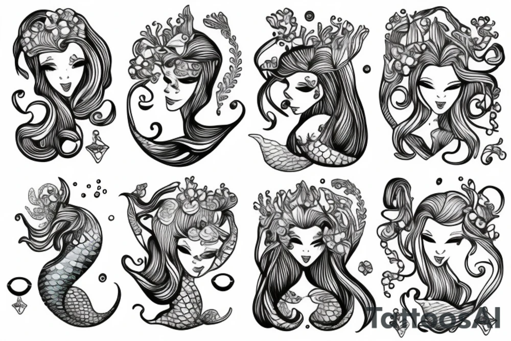 mermaid tattoo idea