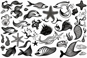 mermaid tattoo idea