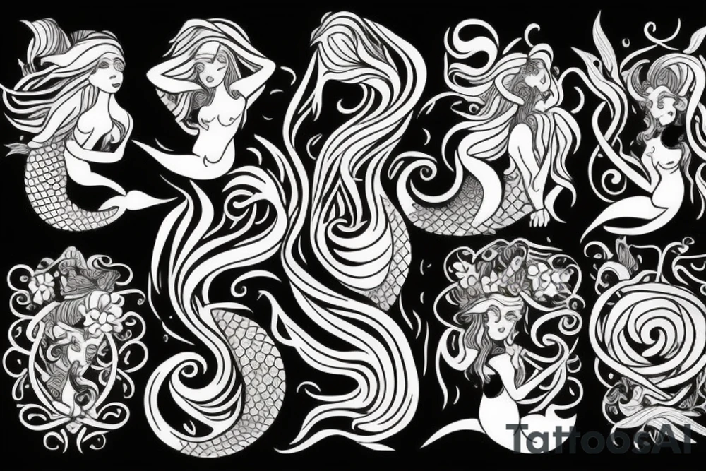 mermaid tattoo idea