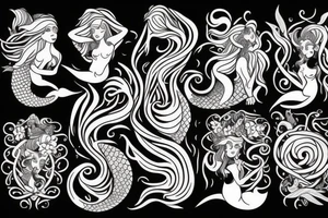 mermaid tattoo idea