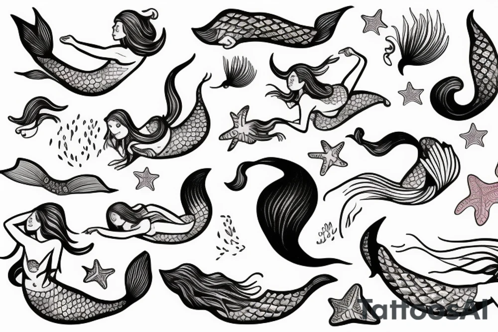 mermaid tattoo idea