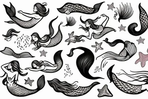 mermaid tattoo idea