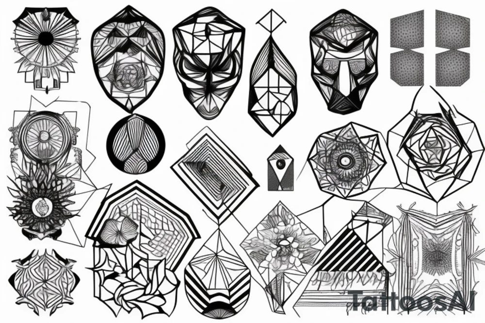 święta geometria tattoo idea