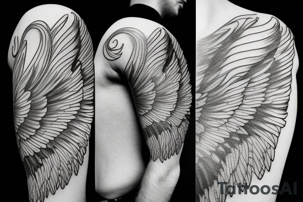 Dreams are the wings for life’s flight tattoo idea