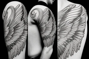Dreams are the wings for life’s flight tattoo idea