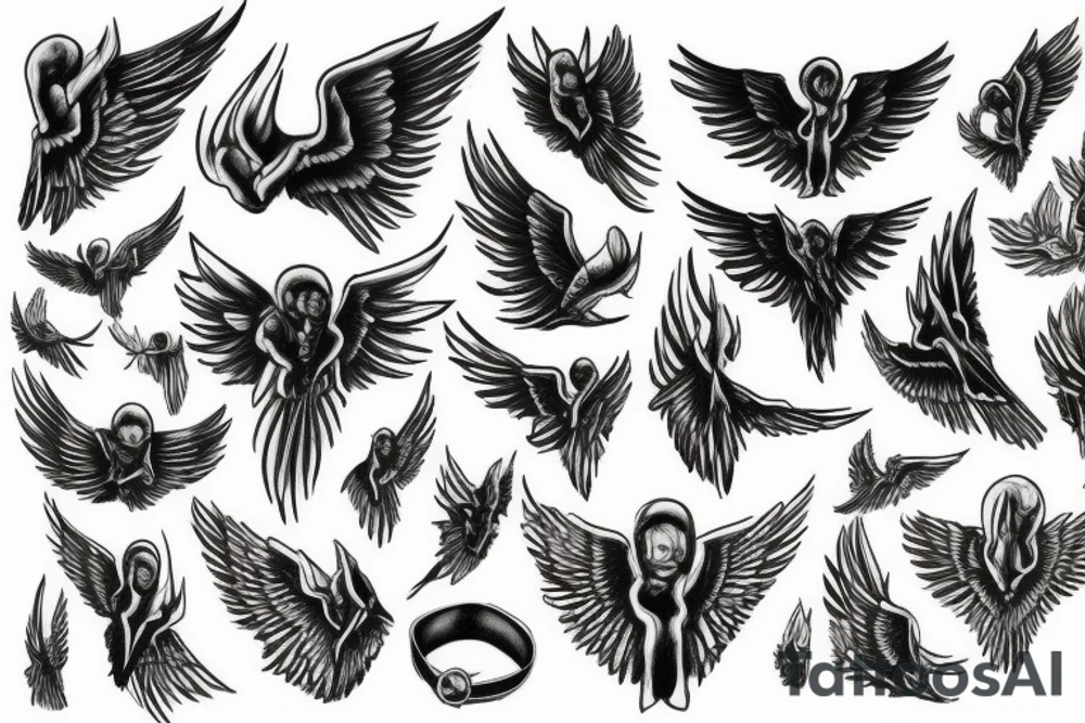 Dreams are the wings for life’s flight tattoo idea