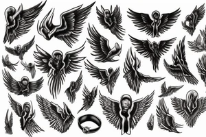 Dreams are the wings for life’s flight tattoo idea
