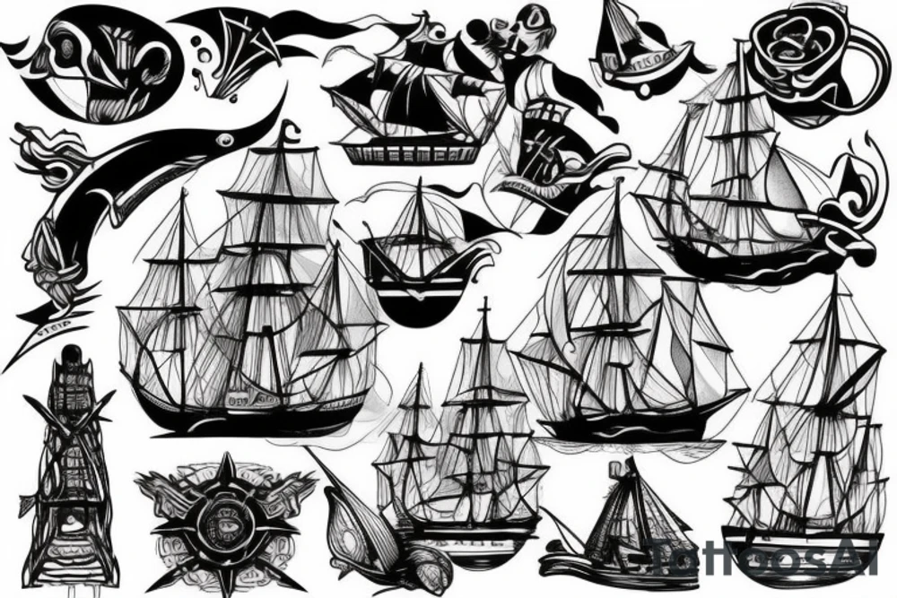 helm of a ship tattoo idea
