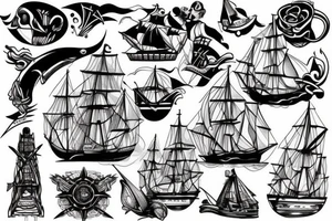 helm of a ship tattoo idea
