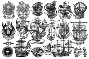 helm of a ship tattoo idea